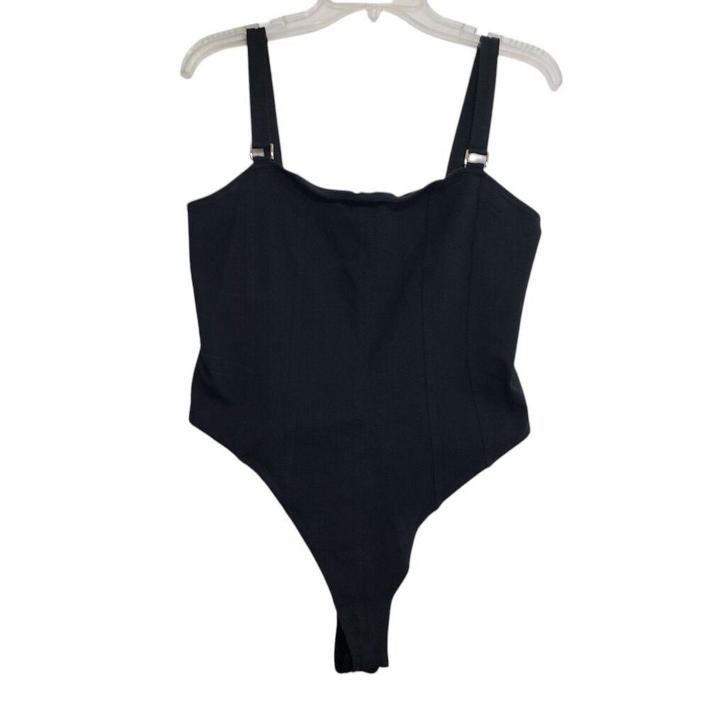 H&M Women's Large Black Body Suit, No Sleeves, Spaghetti Straps
